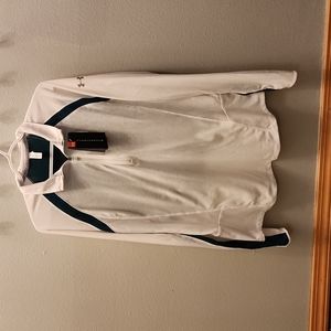 Under Armour Long Sleeve Tee, in White and Blue-Green, women's size 2X NWT!
